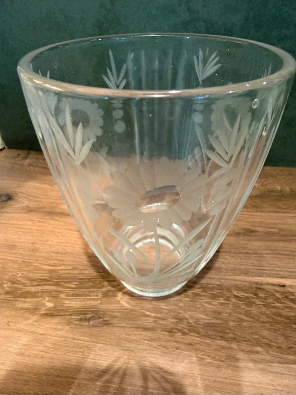Vintage gas light glass cover daisy flowers 2x